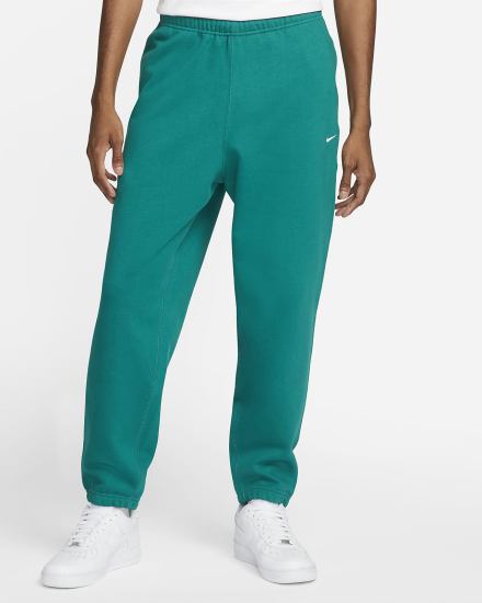 Pantalones Nike Solo Swoosh Fleece Hombre Verde Blancas | FEJIS-4302