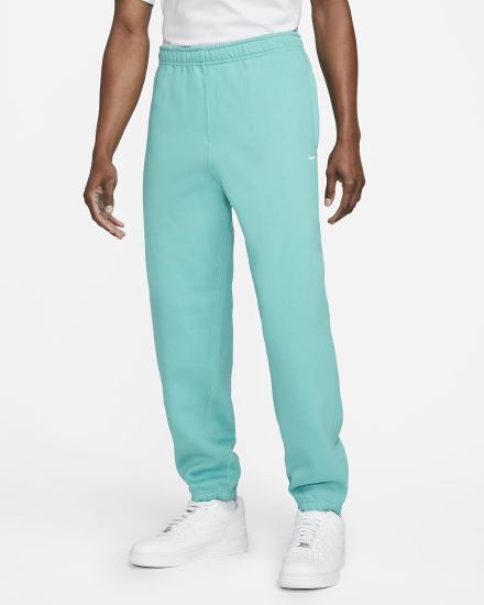 Pantalones Nike Solo Swoosh Fleece Hombre Turquesa Blancas | KCTBP-0186