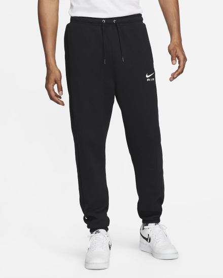 Pantalones Nike Sportswear Air French Terry Hombre Negras Blancas | EXTAS-5839