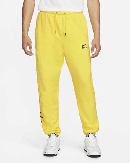 Pantalones Nike Sportswear Air French Terry Hombre Amarillo Negras | RHPFS-1452
