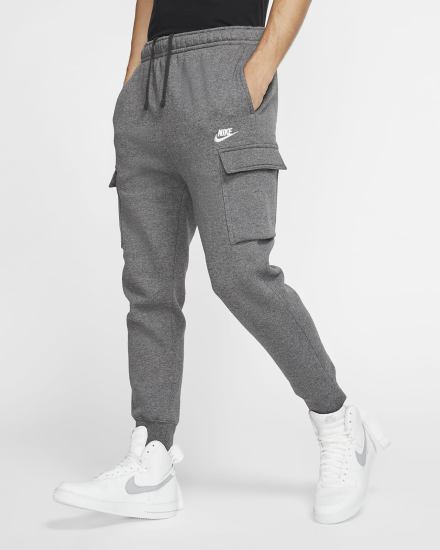 Pantalones Nike Sportswear Club Fleece Cargo Hombre Gris Blancas | CNSQF-1967