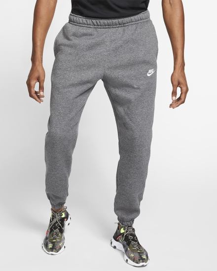 Pantalones Nike Sportswear Club Fleece Hombre Gris Blancas | DCWPZ-1426