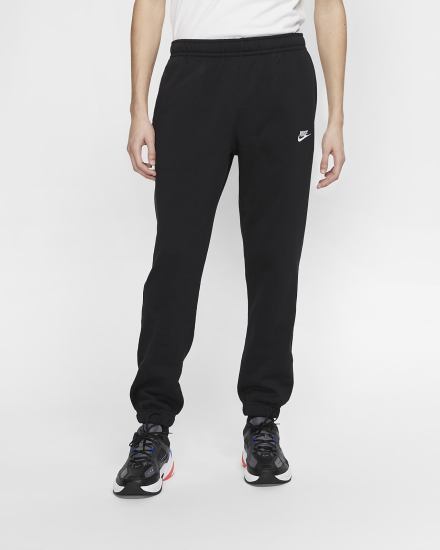 Pantalones Nike Sportswear Club Fleece Hombre Negras Blancas | EZTIF-1380