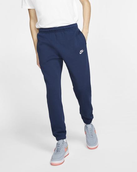Pantalones Nike Sportswear Club Fleece Hombre Azul Marino Blancas | KUJIE-2710