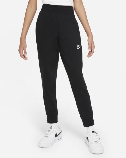 Pantalones Nike Sportswear Club Fleece Kids (Extended Size) Niña Negras Blancas | NPUFM-9401