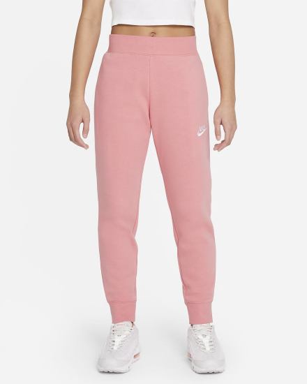 Pantalones Nike Sportswear Club Fleece Kids (Extended Size) Niña Rosas Azules Blancas | XCWYJ-7650
