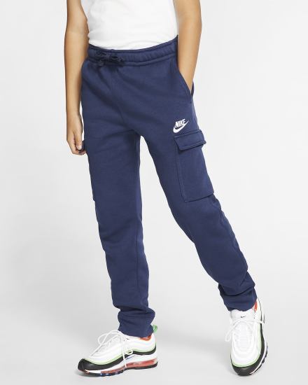 Pantalones Nike Sportswear Club Kids Cargo Niño Azul Marino Blancas | EKGDV-4829
