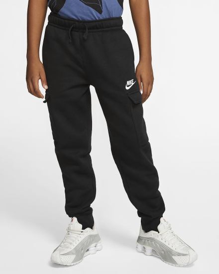 Pantalones Nike Sportswear Club Kids Cargo Niño Negras Blancas | PWQMG-9721
