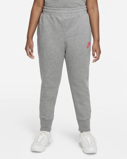 Pantalones Nike Sportswear Club Kids French Terry Fitted (Extended Size) Niña Gris Oscuro Rosas Azules | AVHPI-8107