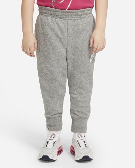 Pantalones Nike Sportswear Club Kids French Terry Fitted (Extended Size) Niña Gris Oscuro Blancas | SPFOL-9156