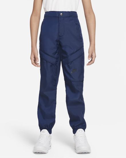 Pantalones Nike Sportswear Kids Woven Utility Niño Azul Marino Negras | TGRUN-7381