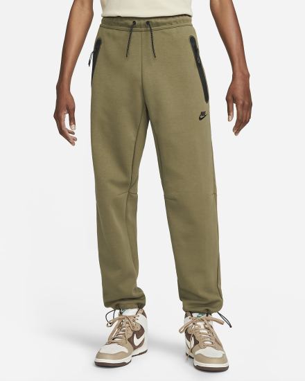 Pantalones Nike Sportswear Tech Fleece Hombre Verde Oliva Negras | YRJGQ-2698