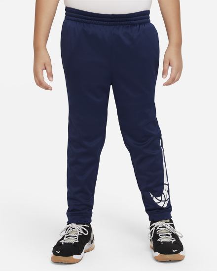 Pantalones Nike Therma-FIT Kids Basketball (Extended Size) Niño Azul Marino Blancas | WSBNG-7261