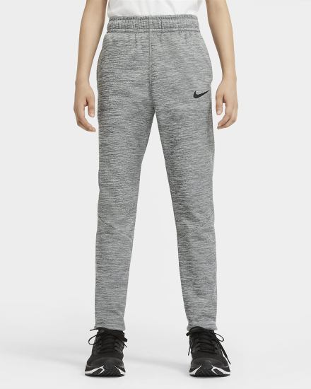 Pantalones Nike Therma-FIT Kids Open-Hem Training (Extended Size) Niño Gris Negras | VRBPG-9154