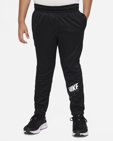 Pantalones Nike Therma-FIT Kids Tapered Training Niño Negras Blancas | LWQZU-9756
