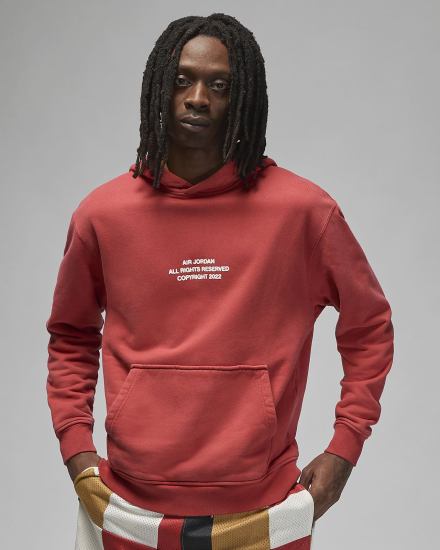 Pullover Nike Jordan Flight Heritage Fleece Hombre Rojas | JMROT-5072