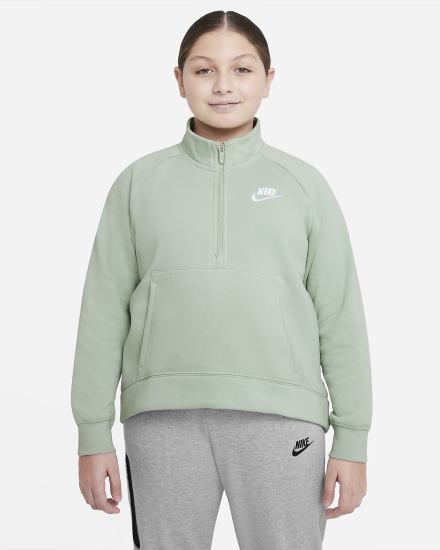 Pullover Nike Sportswear Club Fleece Kids 1/2-Zip (Extended Size) Niña Blancas | ATFBJ-8625