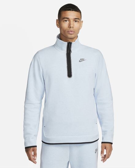 Pullover Nike Sportswear Tech Fleece 1/2-Zip Top Hombre Azules | UVWLA-9215