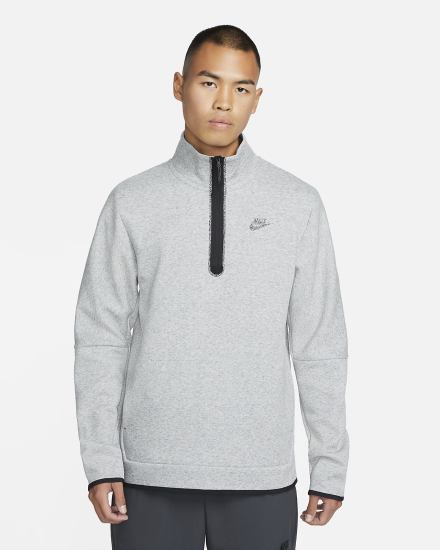 Pullover Nike Sportswear Tech Fleece 1/2-Zip Top Hombre Gris Oscuro | YWILK-7563