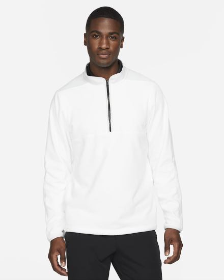 Pullover Nike Therma-FIT Victory 1/2-Zip Golf Top Hombre Blancas Negras | BWPVI-3705
