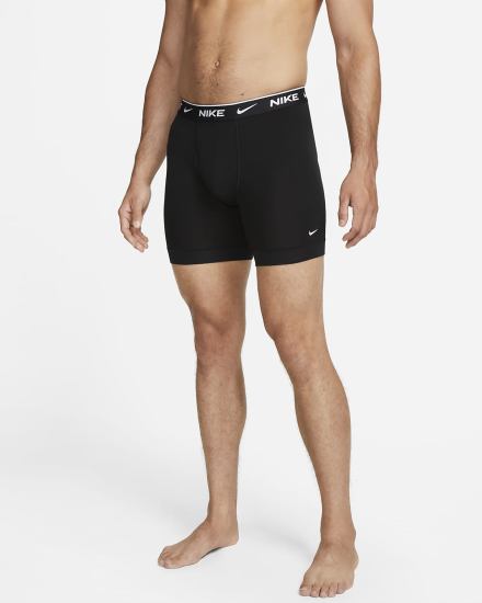 Ropa Interior Nike Dri-FIT Essential Cotton Stretch Boxer Briefs (3-Pack) Hombre Negras | USEKT-9376