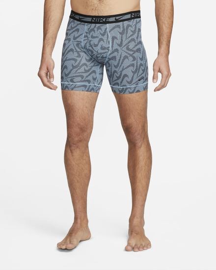 Ropa Interior Nike Dri-FIT Ultra-Stretch Micro Boxer Briefs (3-Pack) Hombre Azules | UECAH-9870
