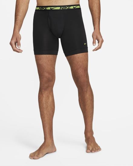 Ropa Interior Nike Dri-FIT Ultra-Stretch Micro Boxer Briefs (3-Pack) Hombre Negras | ZJVKD-2518