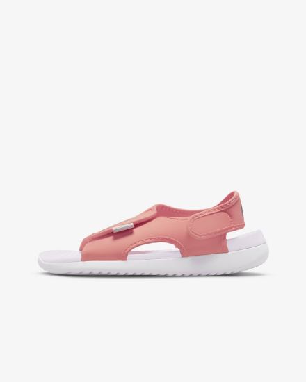 Sandalias Nike Sunray Adjust 5 V2 Kids Niño Rojas Moradas Claro Metal Plateadas | UIPSO-5461