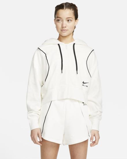 Sudadera Con Capucha Nike Air Full-Zip Fleece Mujer Negras | UGHSJ-5936