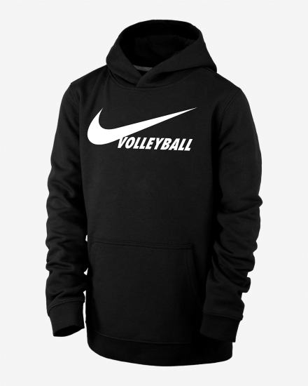 Sudadera Con Capucha Nike Club Fleece Kids Niña Negras | YVGSN-1920