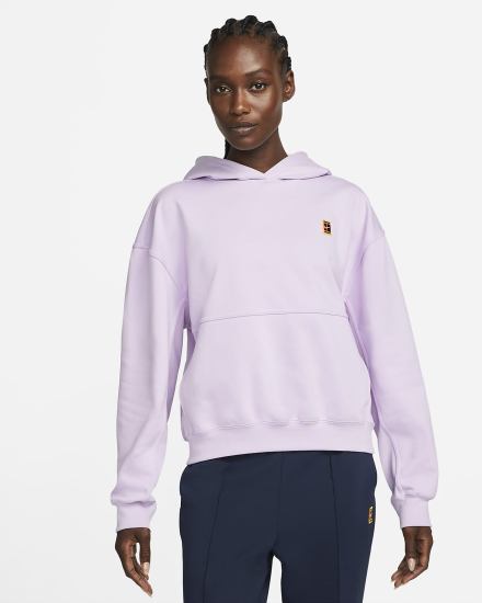 Sudadera Con Capucha Nike Court Fleece Tennis Mujer Moradas | WVNAZ-3147