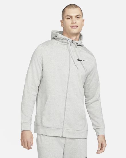Sudadera Con Capucha Nike Dri-FIT Full-Zip Training Hombre Gris Oscuro Negras | KTWFN-2314