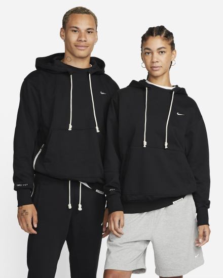 Sudadera Con Capucha Nike Dri-FIT Standard Issue Basketball Hombre Negras Blancas | CWPRA-5132