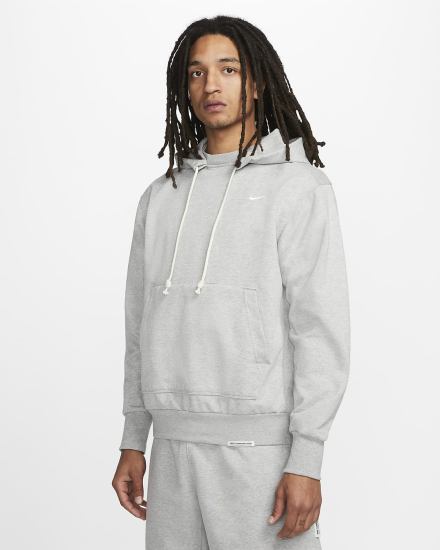 Sudadera Con Capucha Nike Dri-FIT Standard Issue Basketball Hombre Gris Oscuro Blancas | HBULR-5734