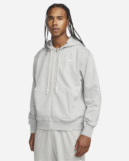 Sudadera Con Capucha Nike Dri-FIT Standard Issue Full-Zip Basketball Hombre Gris Oscuro Blancas | IRKSH-7918