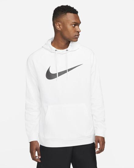 Sudadera Con Capucha Nike Dri-FIT Training Hombre Blancas Negras | DMJIN-7840