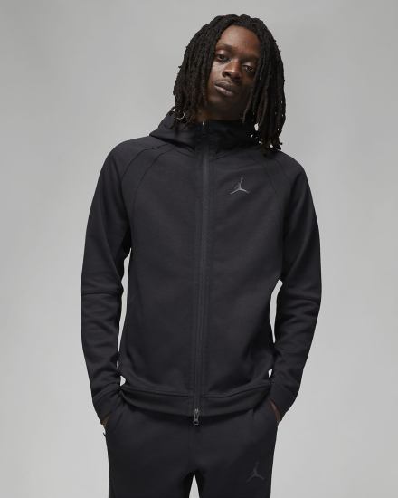 Sudadera Con Capucha Nike Jordan Dri-FIT Sport Full-Zip Hombre Negras Gris Oscuro | JGAPX-8365