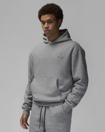 Sudadera Con Capucha Nike Jordan Essential Fleece Hombre Gris Oscuro Blancas | XAEGJ-3629