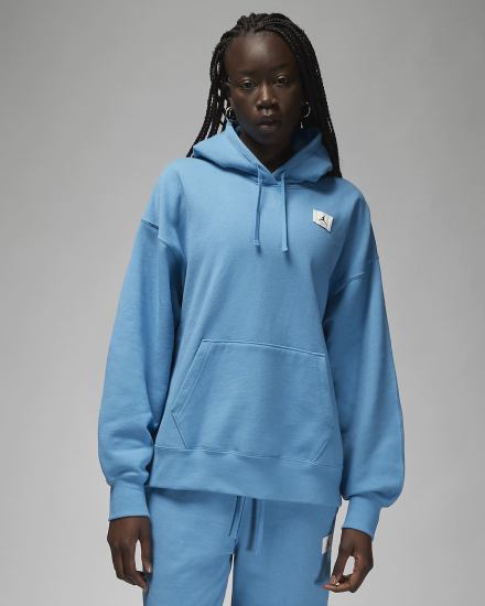 Sudadera Con Capucha Nike Jordan Flight Fleece Mujer Azules | FHAOB-8167