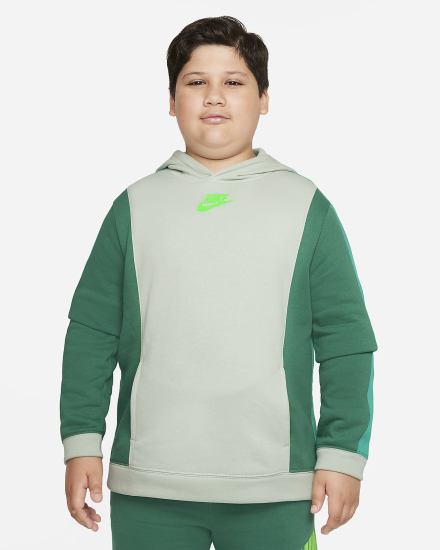 Sudadera Con Capucha Nike Sportswear Amplify Kids Niño Verde | DLMTV-7619
