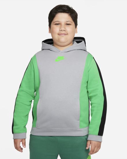 Sudadera Con Capucha Nike Sportswear Amplify Kids Niño Gris Claro Negras Verde Claro | VKDPW-4218