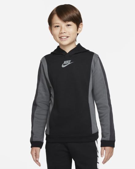 Sudadera Con Capucha Nike Sportswear Amplify Kids Niño Negras Gris Oscuro | YVGAQ-2918