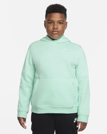Sudadera Con Capucha Nike Sportswear Club Kids Niño Verde Menta Blancas | EVSCQ-3267