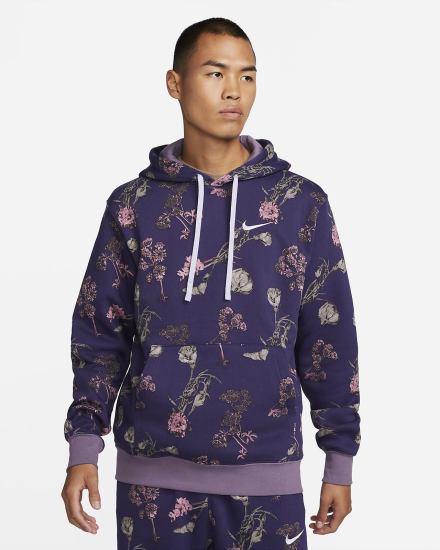 Sudadera Con Capucha Nike Sportswear Club Fleece Hombre Moradas | HABCV-8135