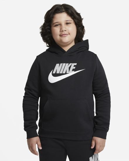 Sudadera Con Capucha Nike Sportswear Club Fleece Kids Niña Negras Gris Claro | LEMUN-1492