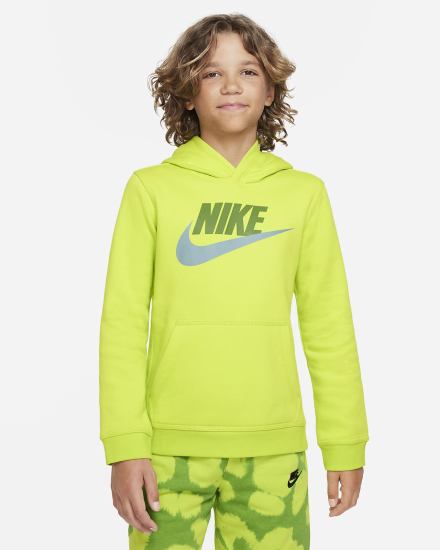 Sudadera Con Capucha Nike Sportswear Club Fleece Kids Niña Verde | OKLAX-6798
