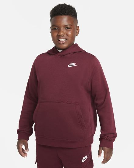 Sudadera Con Capucha Nike Sportswear Club Kids Niño Blancas | QNTCV-9582