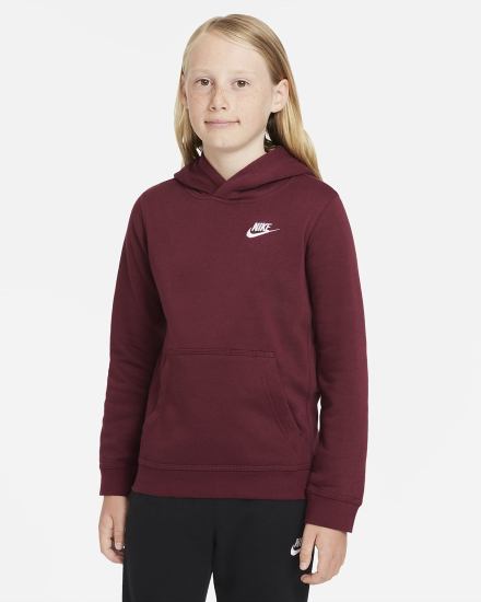 Sudadera Con Capucha Nike Sportswear Club Kids Niño Blancas | TDAKR-1295