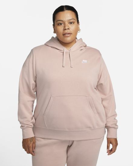 Sudadera Con Capucha Nike Sportswear Club Fleece Mujer Rosas Blancas | TNBKP-0891