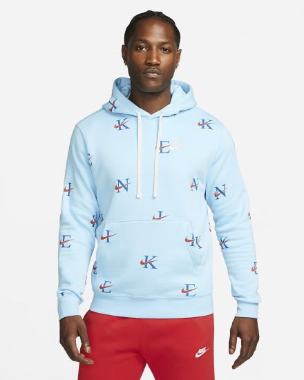 Sudadera Con Capucha Nike Sportswear Club Hombre Azules Rojas | ZCMNA-3150